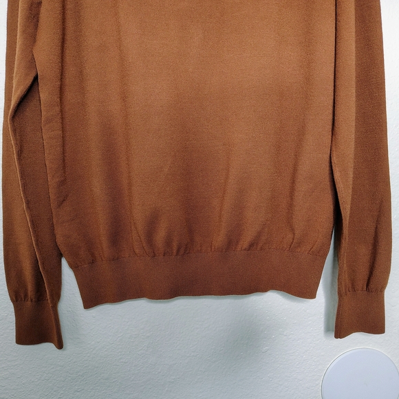 Perry Ellis Men's Ginger Turtleneck Sweater Sz L Viscose Autumn 🍁🍂 - Picture 15 of 15
